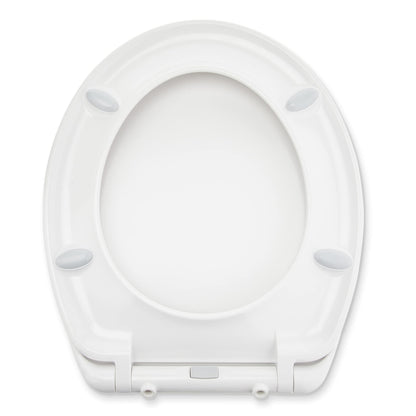 Amazon Basics WC-Sitz oval mit Absenkautomatik, Urea, weiss