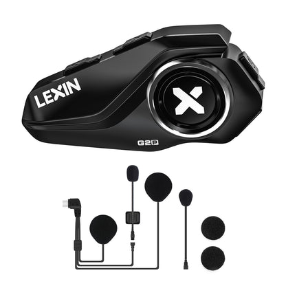 LEXIN G2P Motorrad Bluetooth Headset Helm Kommunikationssystem mit austauschbaren Schalen in vier Farben