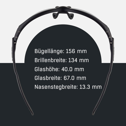 ALPINA TWIST FIVE S HR V selbsttönende Sportbrille – black matt