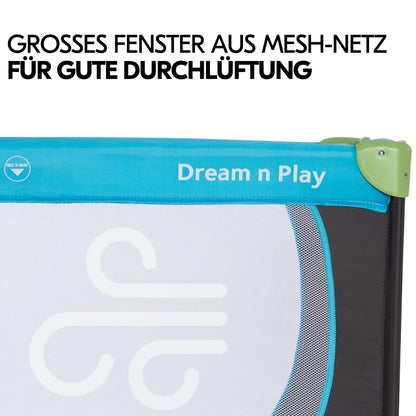 hauck Dream n Play Babyreisebett faltbar Matratze - Waterblue