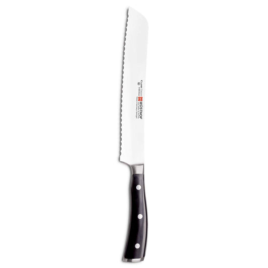 WÜSTHOF Classic Ikon Brotmesser – 20 cm, Griff Schwarz