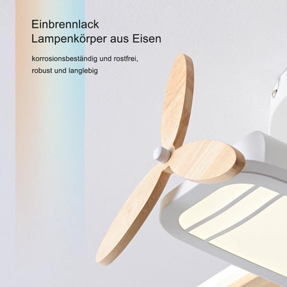 Epochglo Flugzeug LED Deckenleuchte Dimmbar für Kinderzimmer, Ø53cm