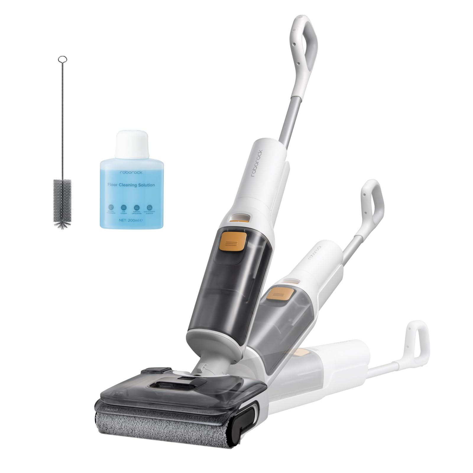 roborock F25 GT Nass-Trockensauger, kabelloser Saugwischer 20.000 Pa für Hartböden mit 180° Lay-Flat-Design