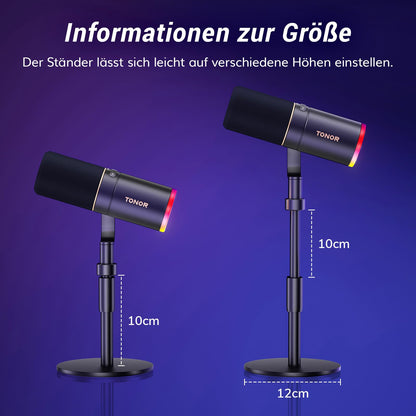 TONOR TD520S Dynamisches Mikrofon mit USB/XLR für Streaming und Gaming