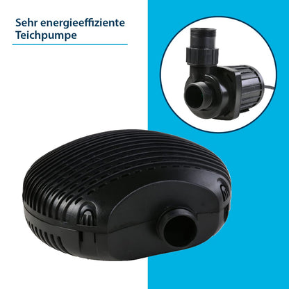 AquaForte EC 10.000 Teichpumpe – Filter, Bachlauf & Wasserfall