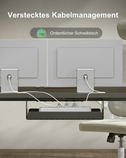 Devoko Höhenverstellbarer Schreibtisch Elektrisch 160x80cm Schwarz