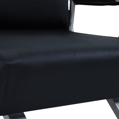 HOMCOM Schlafsofa Schlafcouch mit Funktion - Schwarz