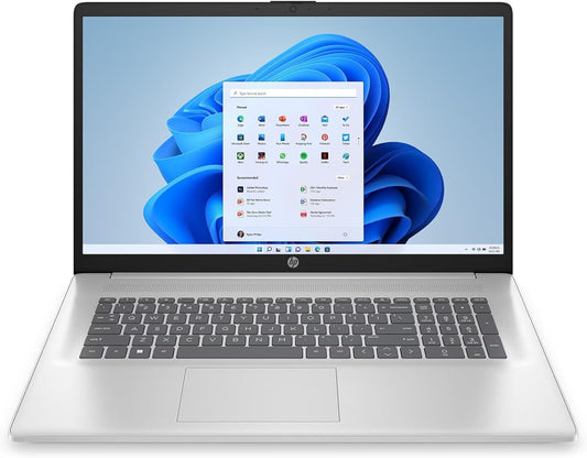 HP 17,3 Zoll Laptop Intel Core i5 1334U - Silber. Silbernes Laptop zur mobilen Datenverarbeitung mit Intel Core i5.