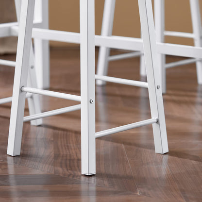 SoBuy OGT22-WN Bartisch Garnitur 5-teilig weiss-Natur