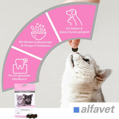 Alfavet FeliGum Gingiva Kaudrops für Katzen und Hunde, 2 x 120 g