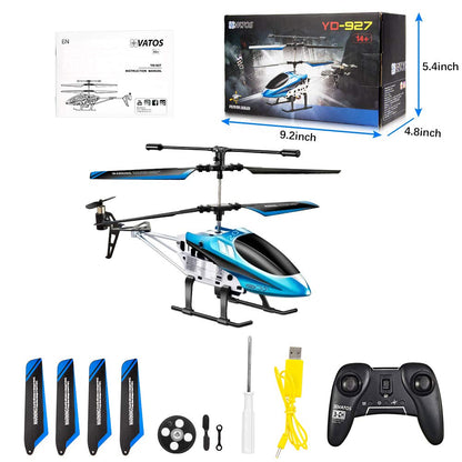 VATOS YD-927 RC Helikopter ferngesteuert 3-Kanal 2.4 GHz mit LED
