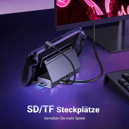 UGREEN Steam Deck Dock 9-in-1 Dockingstation – 4K HDMI mit Ständer