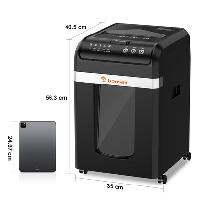 Bonsaii C283 Aktenvernichter – 200 Blatt Auto-Einzug P-4 Mikroschnitt