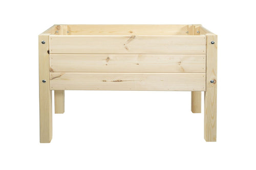 mgc24 Hochbeet Kinder aus Kiefernholz, natur, 79 x 40 x 50 cm, rechteckig, für Garten und Balkon