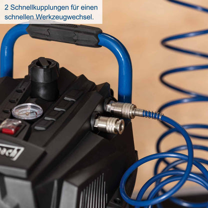 Scheppach HC35V Stehender Druckluft Kompressor – 30L, 10bar, ölfrei