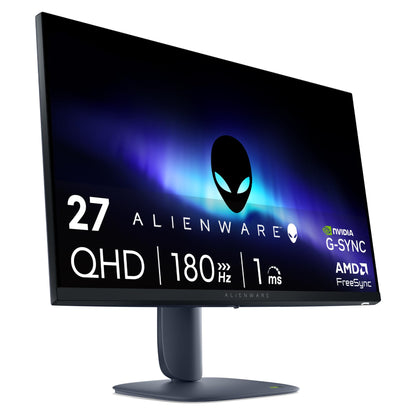 Alienware AW2725DM 27 Zoll Gaming Monitor, QHD, 180 Hz, Fast IPS mit verstellbarem Standfuss