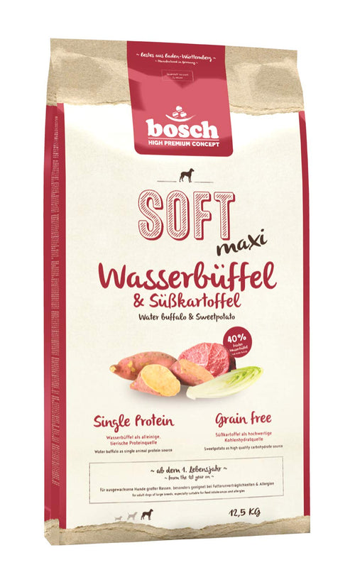 bosch HPC SOFT Maxi Wasserbüffel & Süsskartoffel Hundefutter 12.5 kg