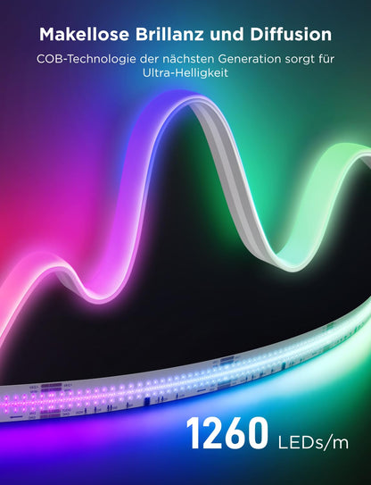Govee COB Strip Light Pro Smart LED Streifen 5m RGBIC Warmweiss