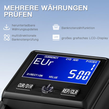 Stanew Banknotenprüfer & Geldzählmaschine 2in1 AL-130A1