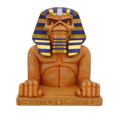 Nemesis Now Iron Maiden Powerslave Brustbox Orange 28cm: Eine 28cm orangefarbene Truhe mit Powerslave-Motiven. Dient zur Verwahrung von Kleinobjekten.