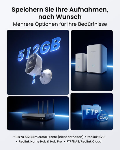 Reolink Lumus Pro 4K Wi-Fi 6 Dual-Band Überwachungskamera Aussen