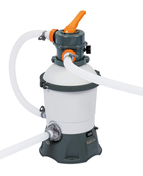 Bestway Flowclear Sandfilteranlage 58515, 3.028 l/h, Grau, Filtertank mit Manometer