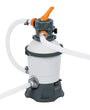 Bestway Flowclear Sandfilteranlage 58515, 3.028 l/h, Grau, Filtertank mit Manometer