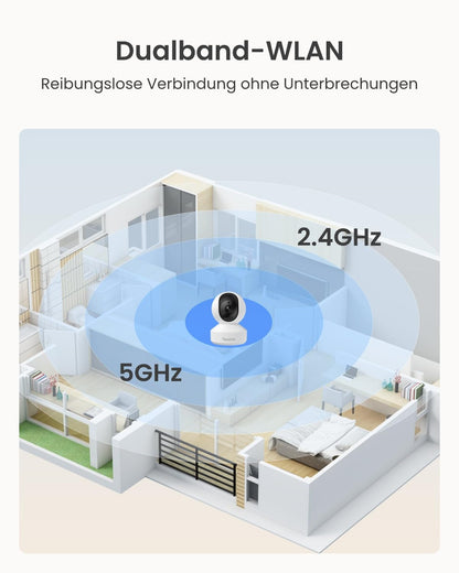 Reolink E1 Pro 3K Überwachungskamera Innen, WLAN, schwenkbar