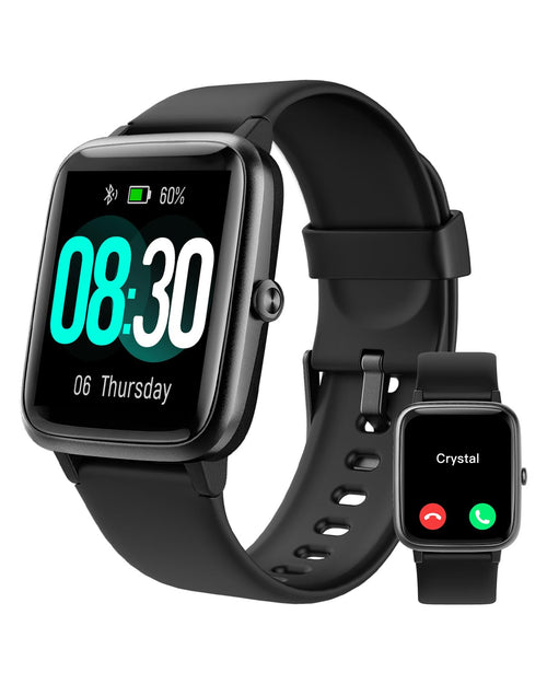 GRV FC1 Smartwatch mit Telefonfunktion, 1,85" HD-Display, IP68 mit Touchscreen und Silikonarmband