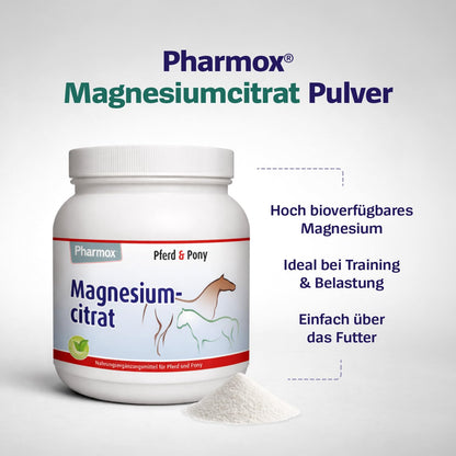 Pharmox Pferd & Pony Magnesiumcitrat Pulver hochdosiert 1500 g