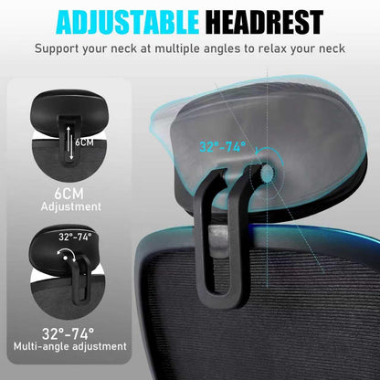 Milacyee Ergonomie Bürostuhl Drehstuhl Mesh – Schwarz