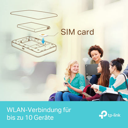 TP-Link M7350 Mobiler 4G LTE WLAN Router mit Farbdisplay und Akku