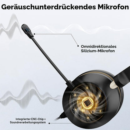 Wantek Bluetooth Headset mit Mikrofon, V5.2 und USB-Dongle