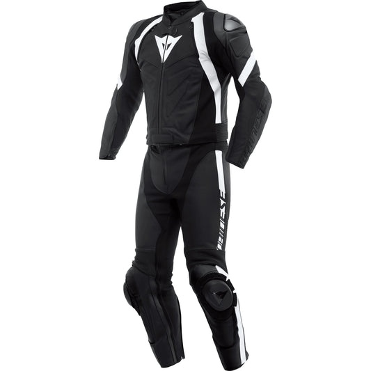 Dainese Avro 4 2-Teiler Motorrad Lederkombi - Black/White