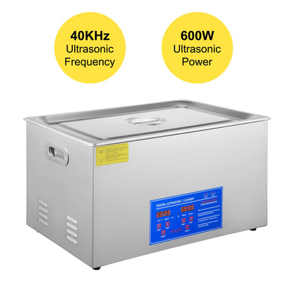 VEVOR 30L 100A Ultraschallreinigungsgerät 600W - Edelstahl