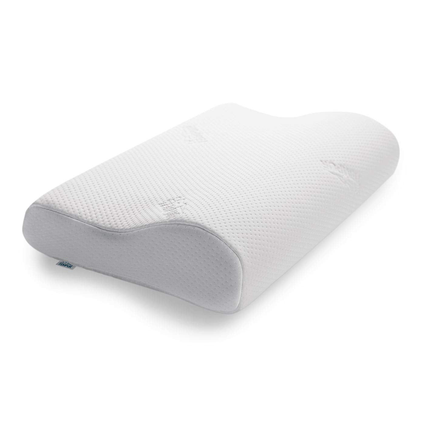 TEMPUR Original Nackenstützkissen – Memory Foam fest, L: Ergonomisch geformtes, helles viskoelastisches Kissen für Nackenstütze beim Schlaf.