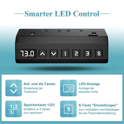 Homall Elektrisches Schreibtischgestell Höhenverstellbar - Grau