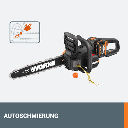 WORX WG384E Akku Kettensäge – 40V 35cm inkl. Akkus