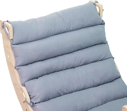 Buxibo Kletterbogen Montessori Klettergerüst aus Holz mit Kissen