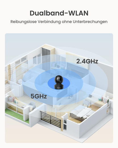 Reolink E1 Pro Überwachungskamera Innen, 3K 5MP WLAN, schwenkbar