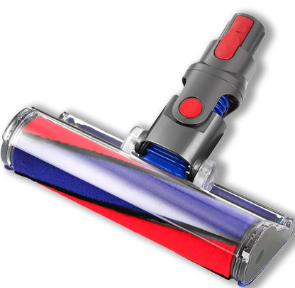 QWYTLROX Softwalze Bodendüse für Dyson V7 V8 V10 V11 V15 mit Nylonwalze und Kohlefaserborsten