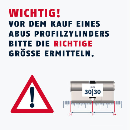 ABUS Profilzylinder D6XNP 35/50 mit Not- und Gefahrenfunktion