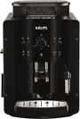 KRUPS Arabica Picto Kaffeevollautomat - Schwarz EA810870: Kompakter, schwarzer Kaffeevollautomat, der auf Knopfdruck Kaffeespezialitäten zubereitet.