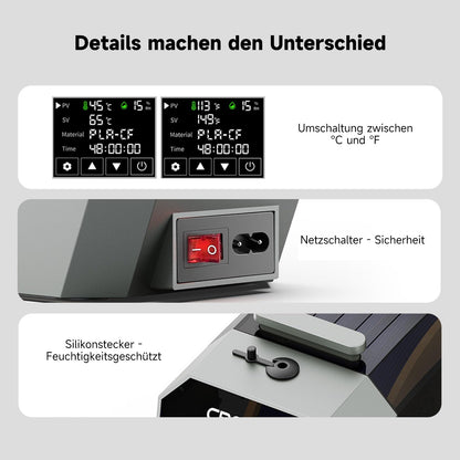 Creality Space PI 3D Drucker Filament Trockner 360° Heizung