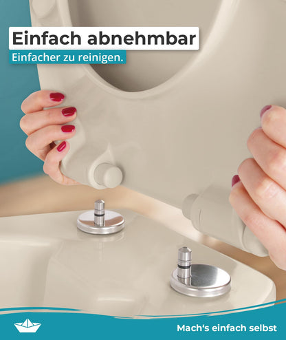 Calmwaters® Premium WC Sitz Duroplast oval - Pergamon