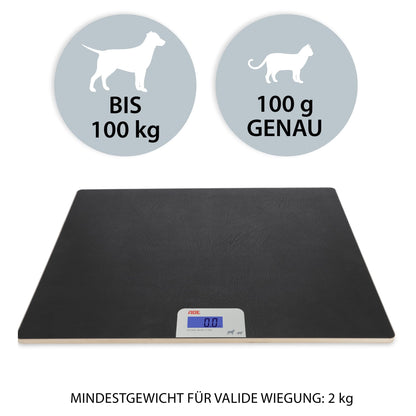 ADE Digitale Tierwaage – Grosse XL Hundewaage bis 100 kg