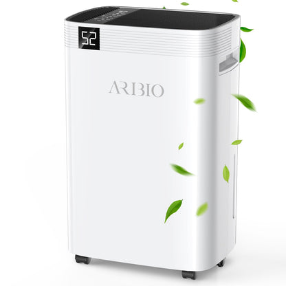 ARIBIO Luftentfeuchter elektrisch PD08C-20 mit LED-Anzeige, Wassertank und Ablaufschlauch