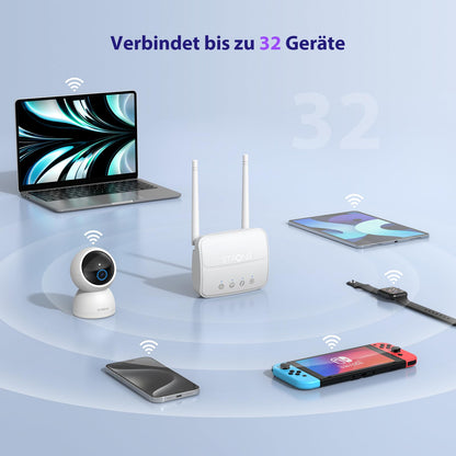STRONG 4GROUTER360M 4G LTE WLAN Router N300 mit SIM-Karten-Slot