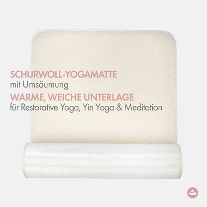 Bodhi Schurwoll-Yogamatte Premium VISHNU 90P - Natur 200x90cm