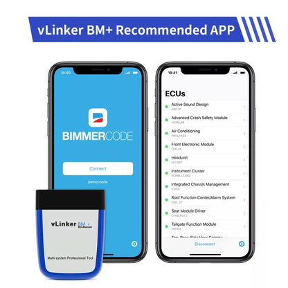 vLinker BM+ OBD2 Bluetooth Diagnose Scan Tool für iOS, Android